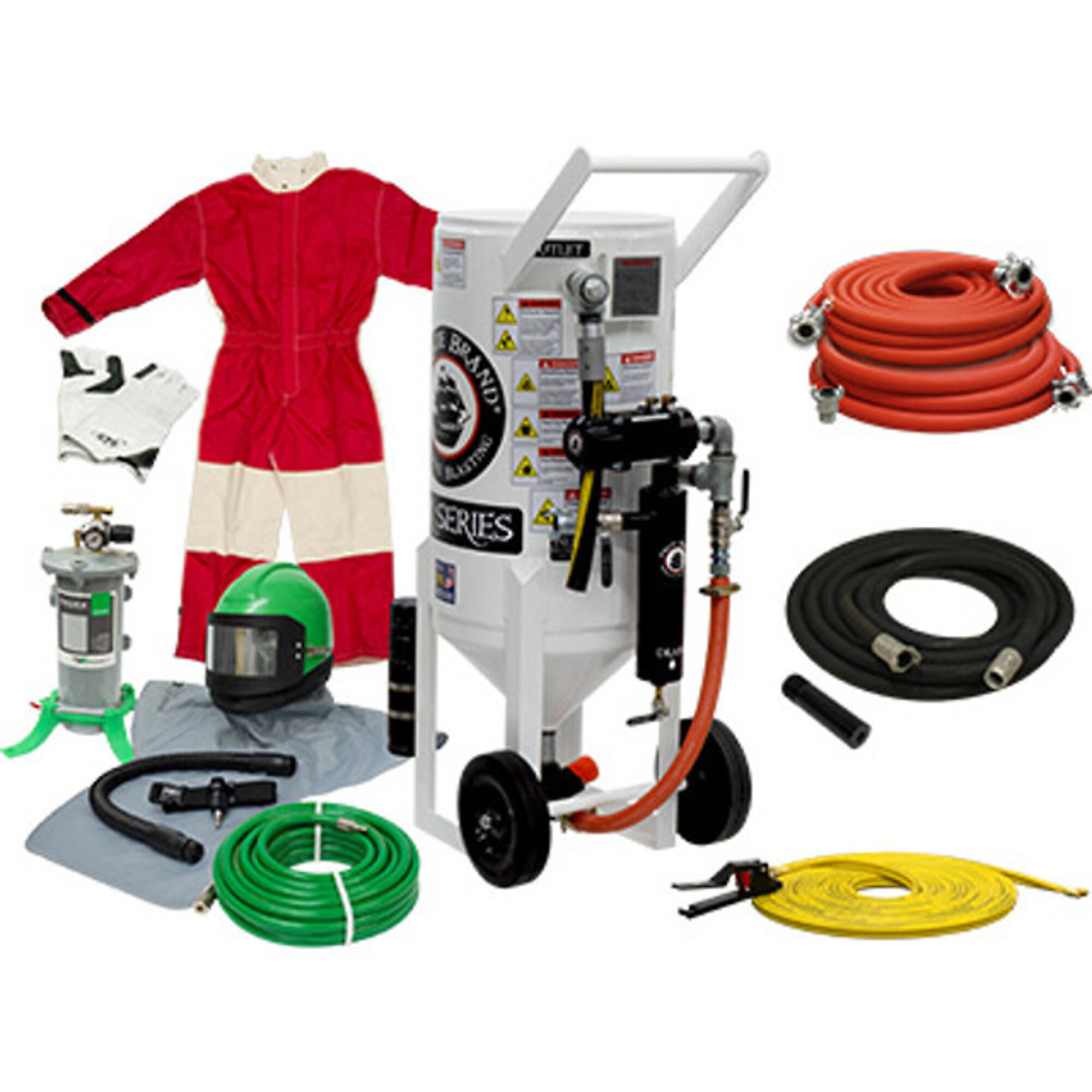 Pirate Brand S-Series Portable Blast Pot — 3.5 Cu. Ft., Pressure Release System, Pneumatic Controls, Model# 888-0331-12611PB-D